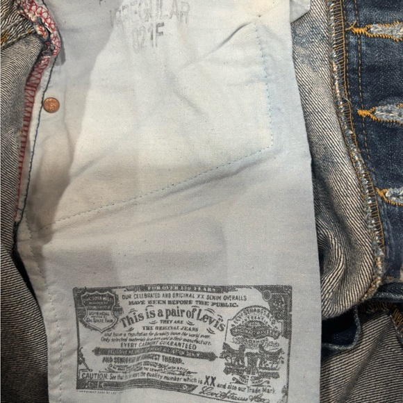 Levi's Men's Classic Indigo Straight Jeans - Picture 4 of 4